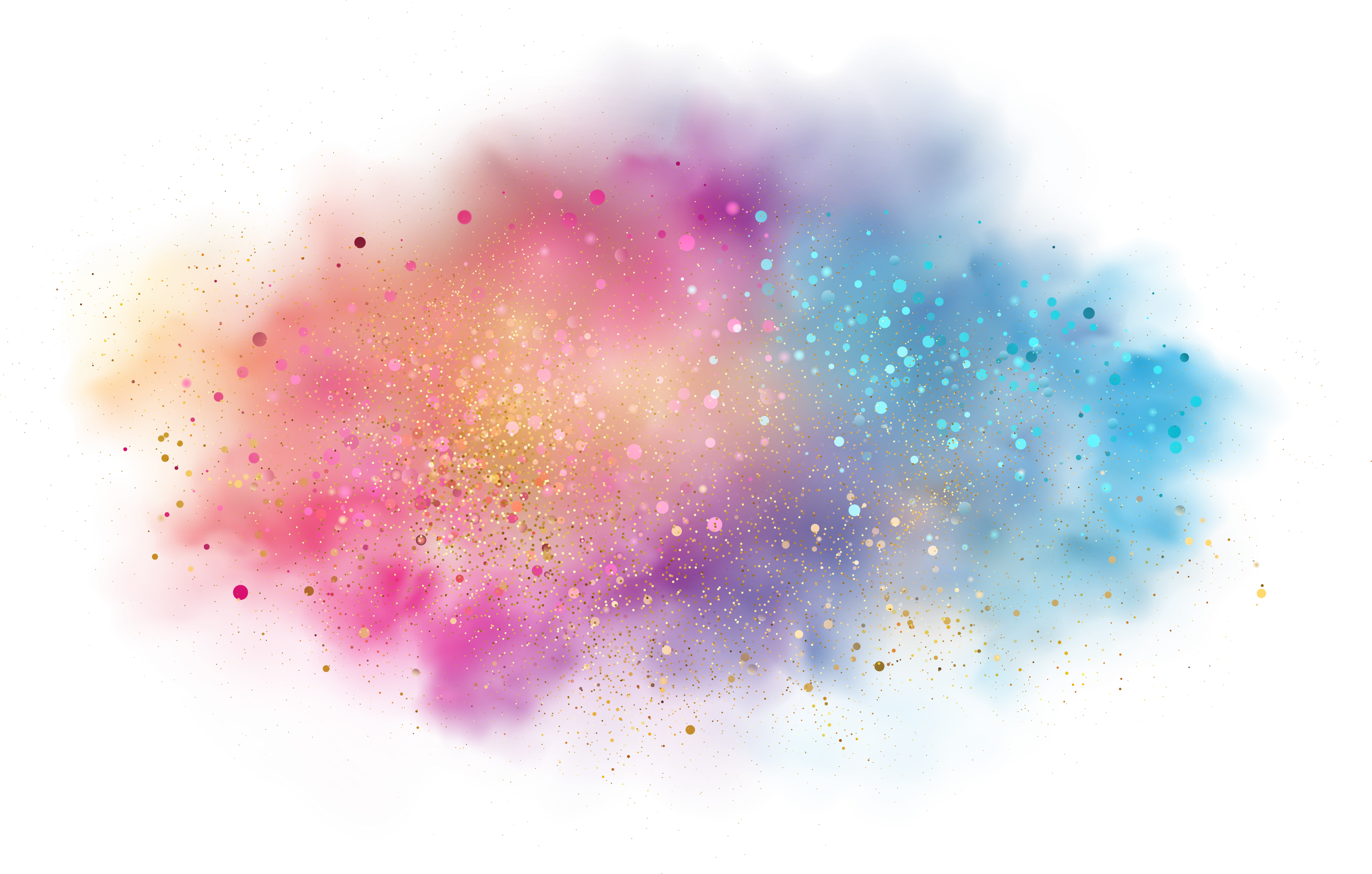 Colorful rainbow paint splash