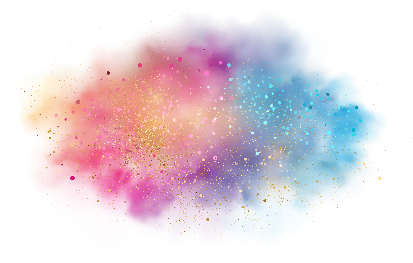 Colorful rainbow paint splash